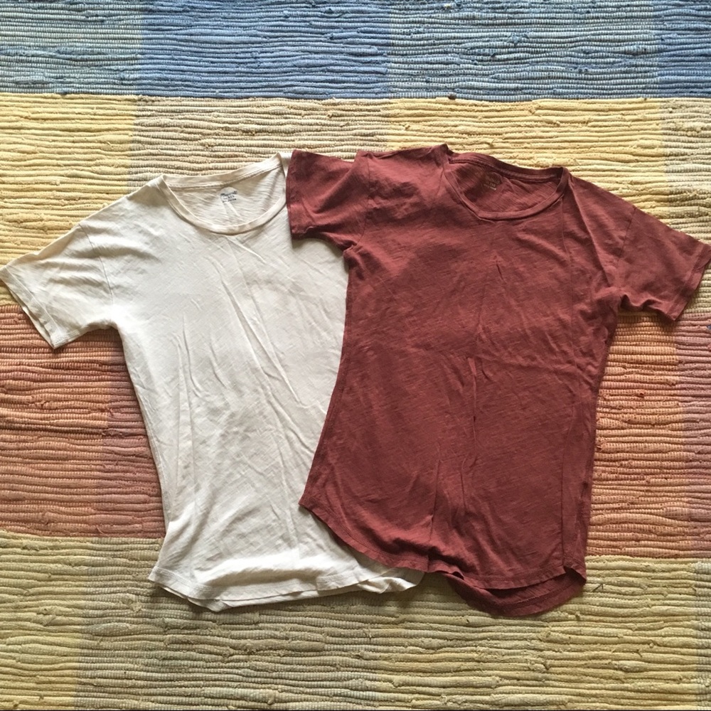 Madewell whisper cotton tee mauve